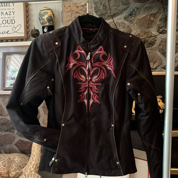 Ladies vintage Harley Davidson biker jacket. Size XS - Picture 1 of 7